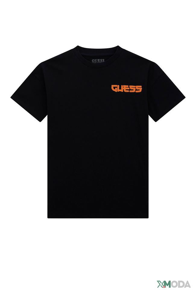 Футболка Guess с логотипом чёрная