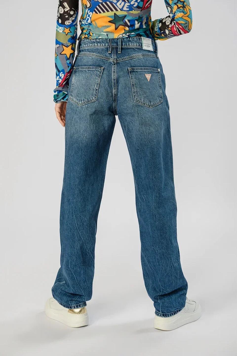 Джинсы Guess широкого кроя синие