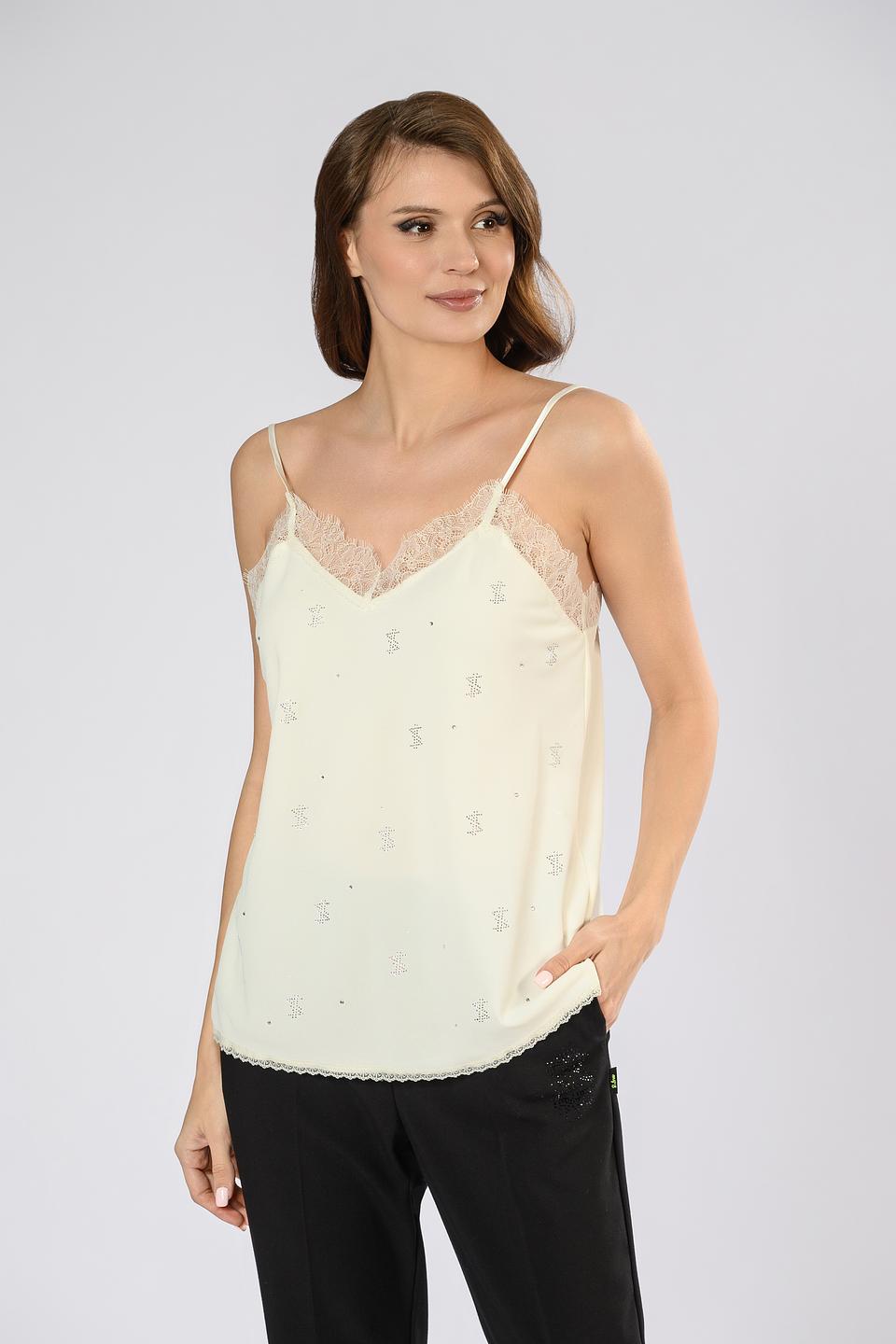 Топ Twin Set Actitude с вышивкой