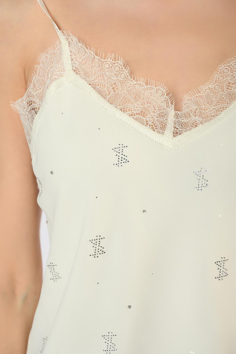 Топ Twin Set Actitude с вышивкой