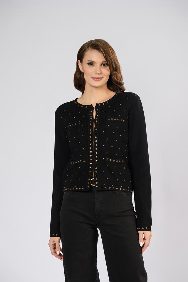 Жакет Twin Set с декоративной фурнитурой чёрный