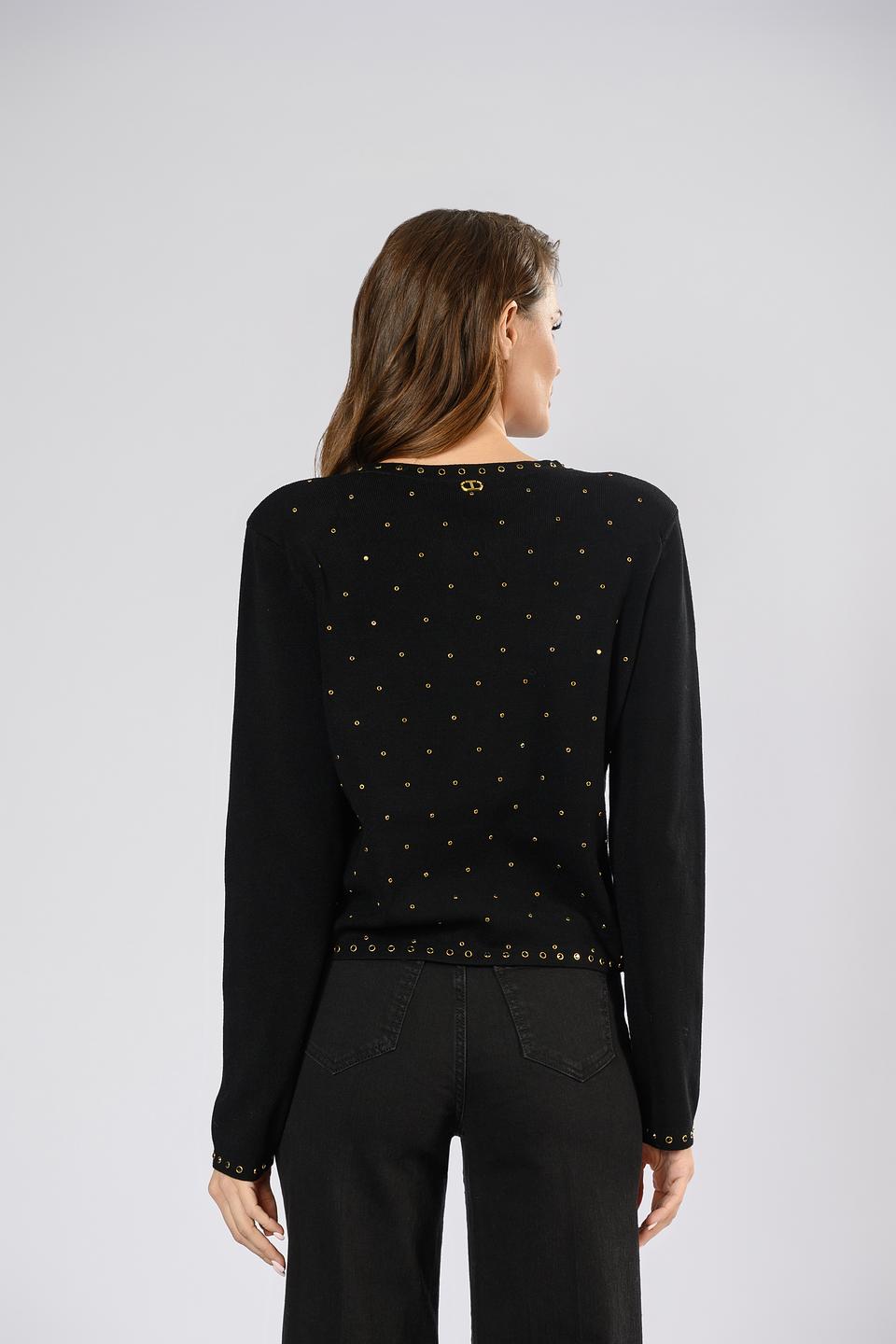 Жакет Twin Set с декоративной фурнитурой чёрный