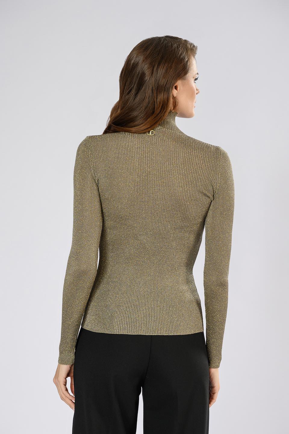 Джемпер Twin Set золотистый с вырезом