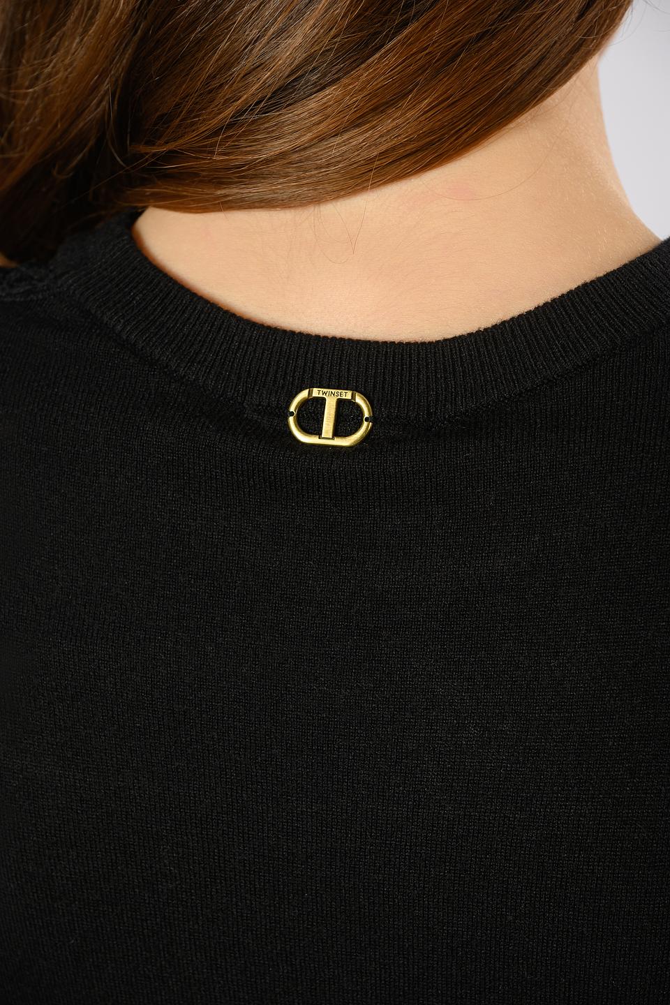 Платье Twin Set жен. с кружевом черное