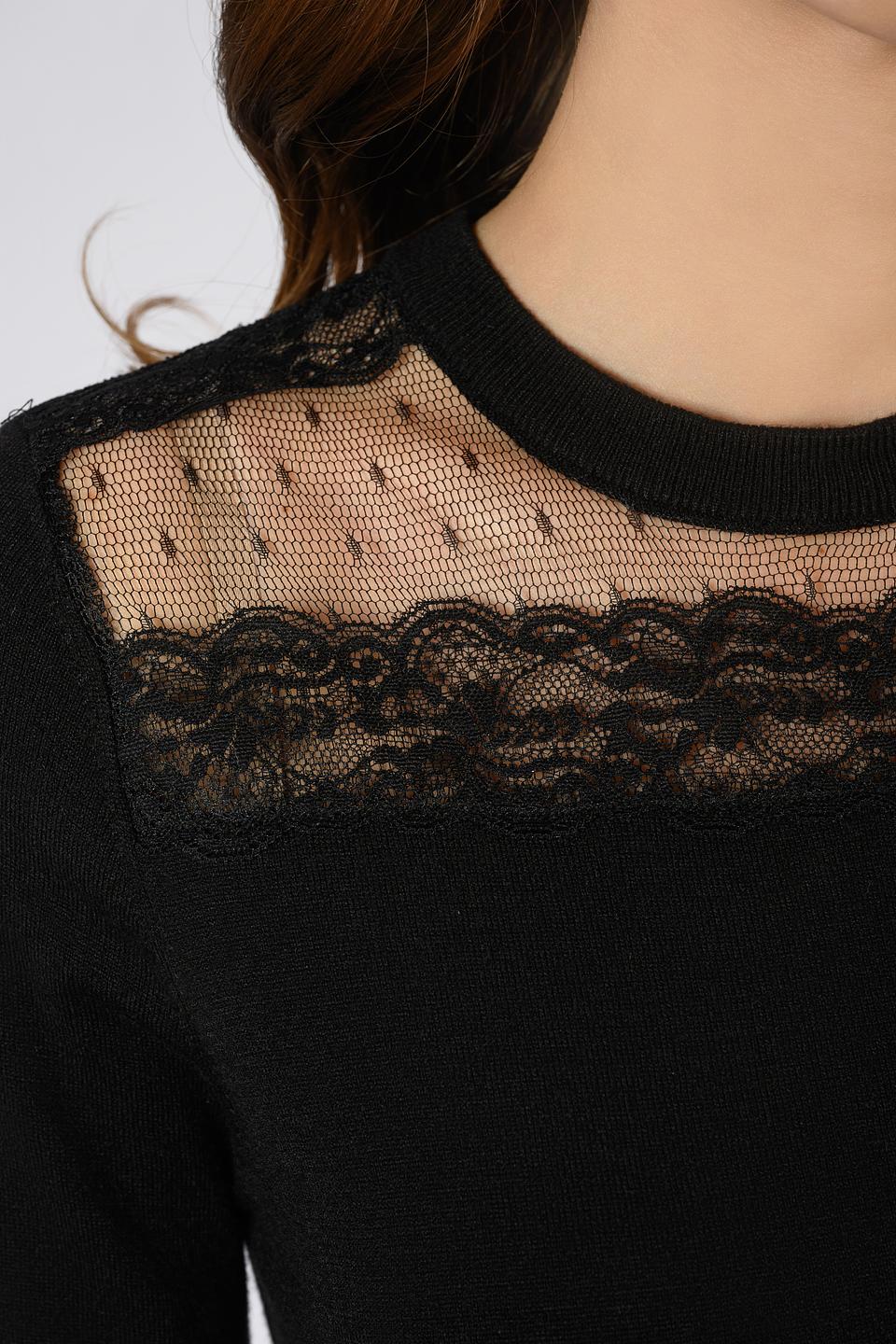 Платье Twin Set жен. с кружевом черное