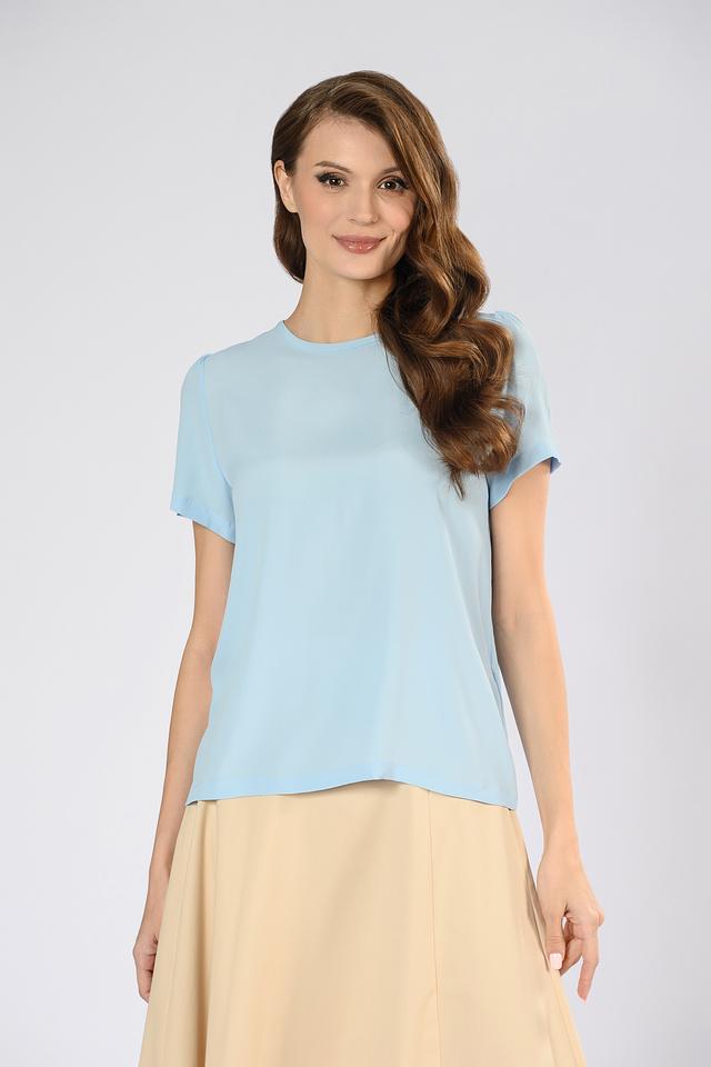 Блуза i Blues женская светло-голубая