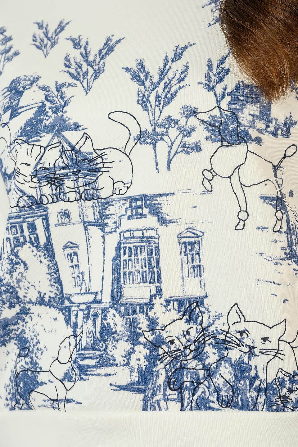 Джемпер i Blues с принтом "Городок"