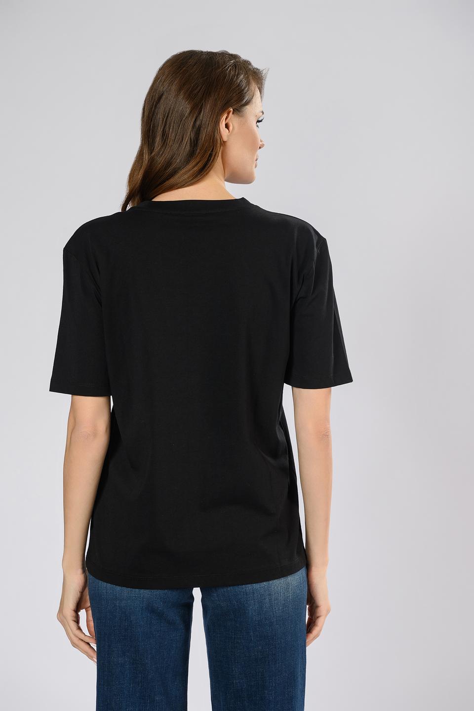 Футболка Patrizia Pepe чёрная с логотипом