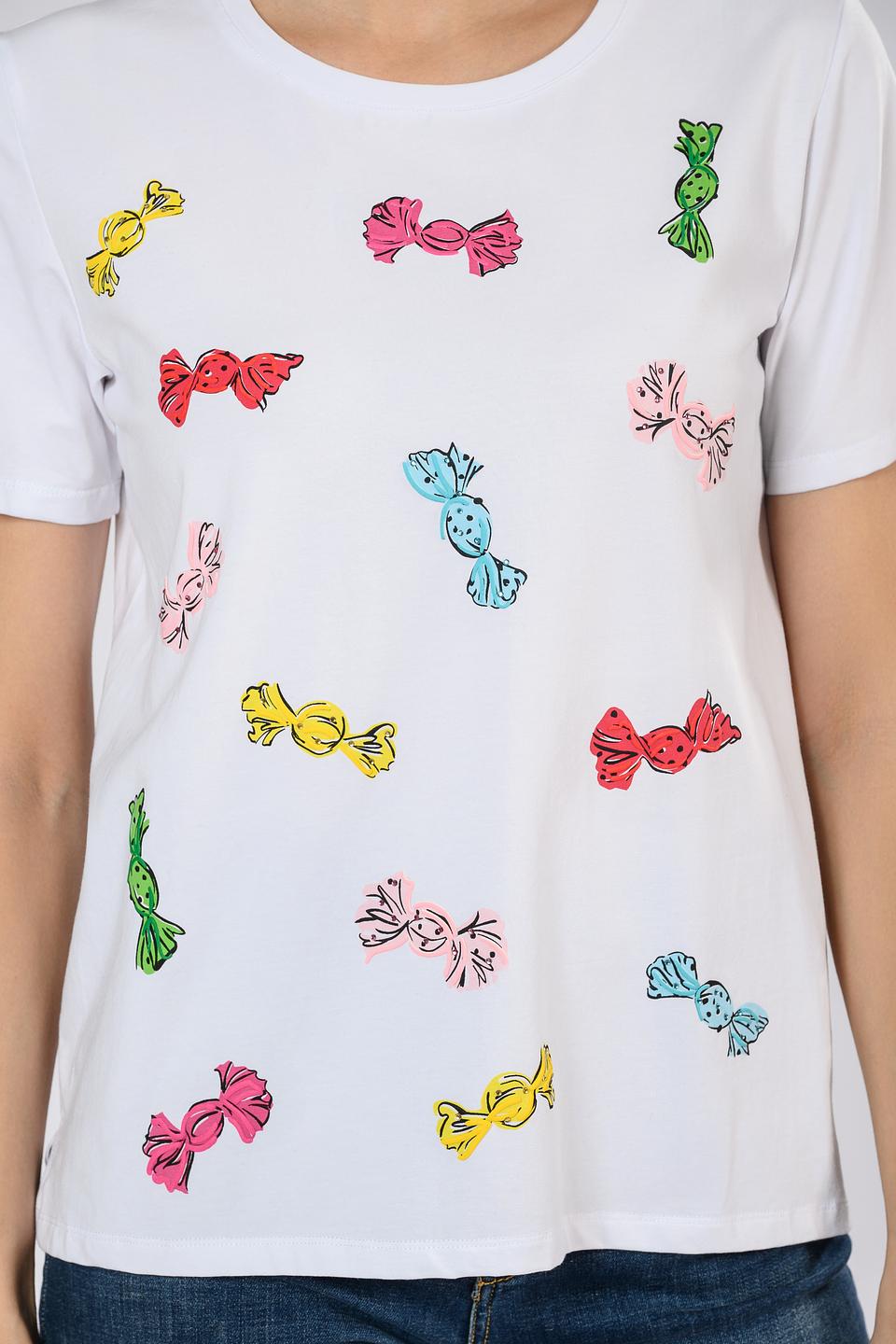 Футболка Leo & Ugo с принтом конфет