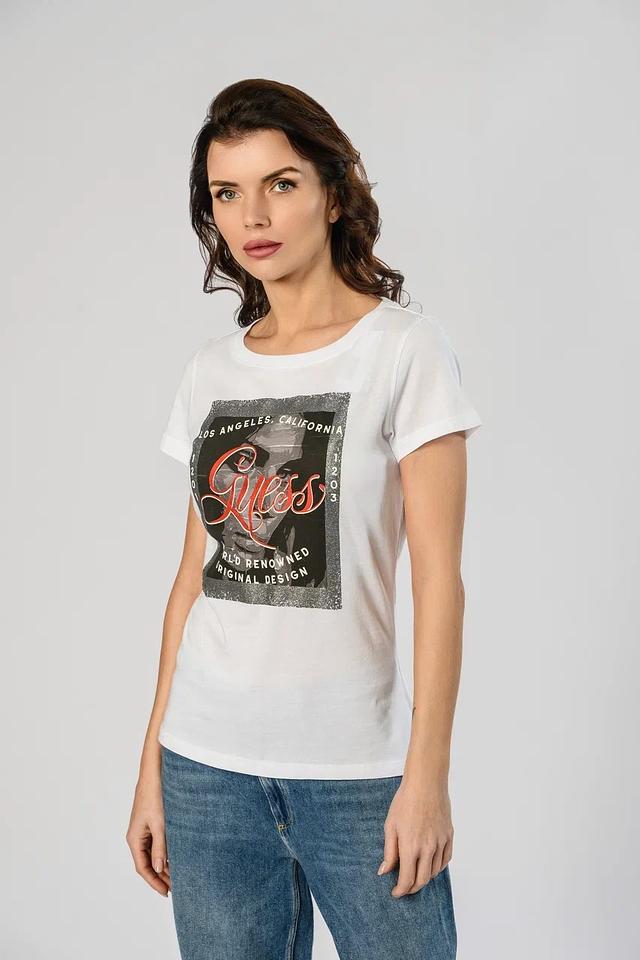 Футболка Guess с принтом белый
