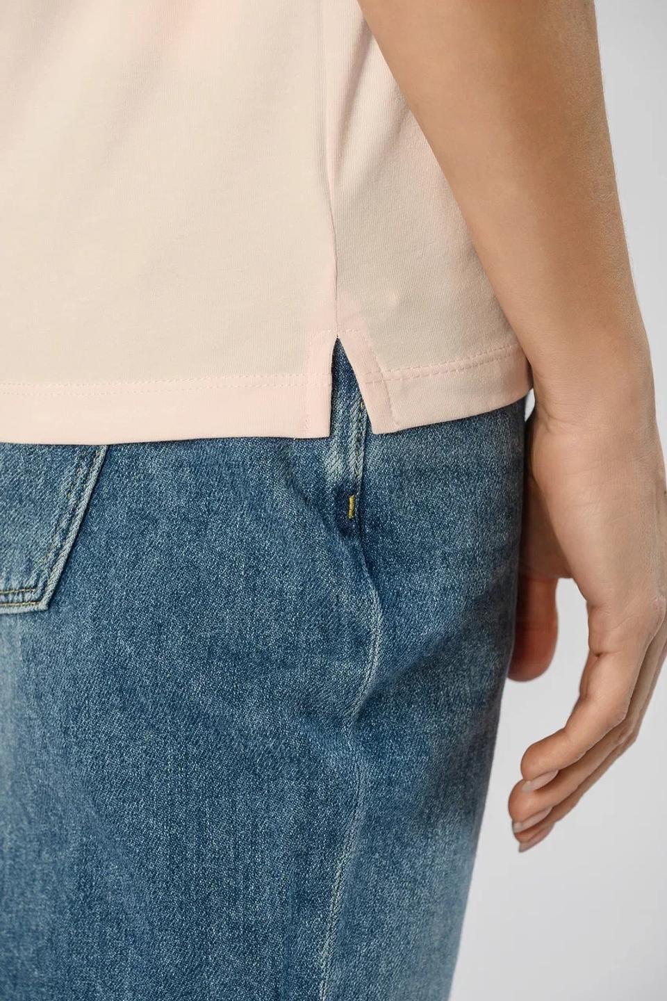 Футболка Guess с логотипом бледно-розовый