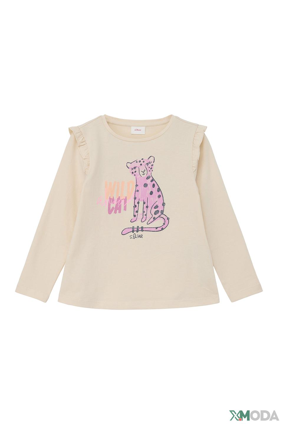 Джемпер s.Oliver с тигренком бежевый