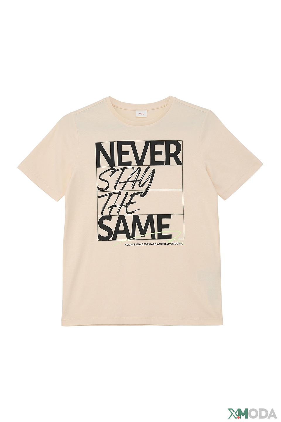 Футболка s.Oliver с принтом белый