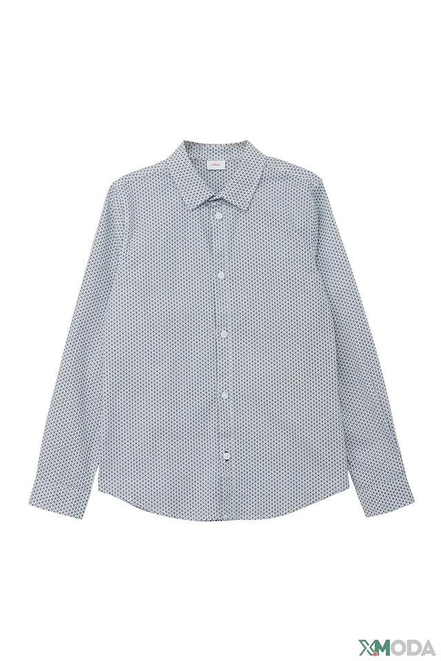 Рубашка s.Oliver в клетку голубая