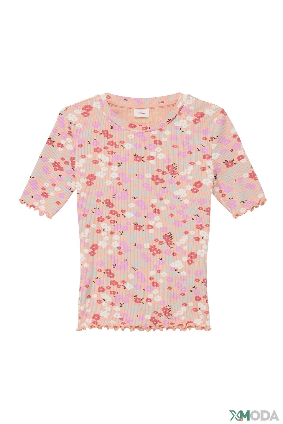 Футболка s.Oliver с цветочным принтом