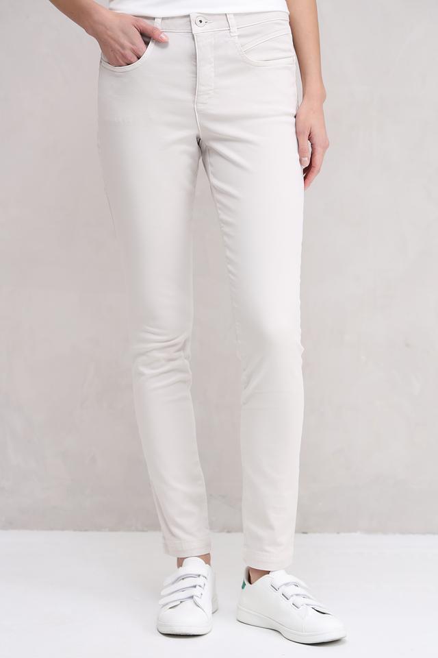 Брюки слим Marc Aurel бежевые