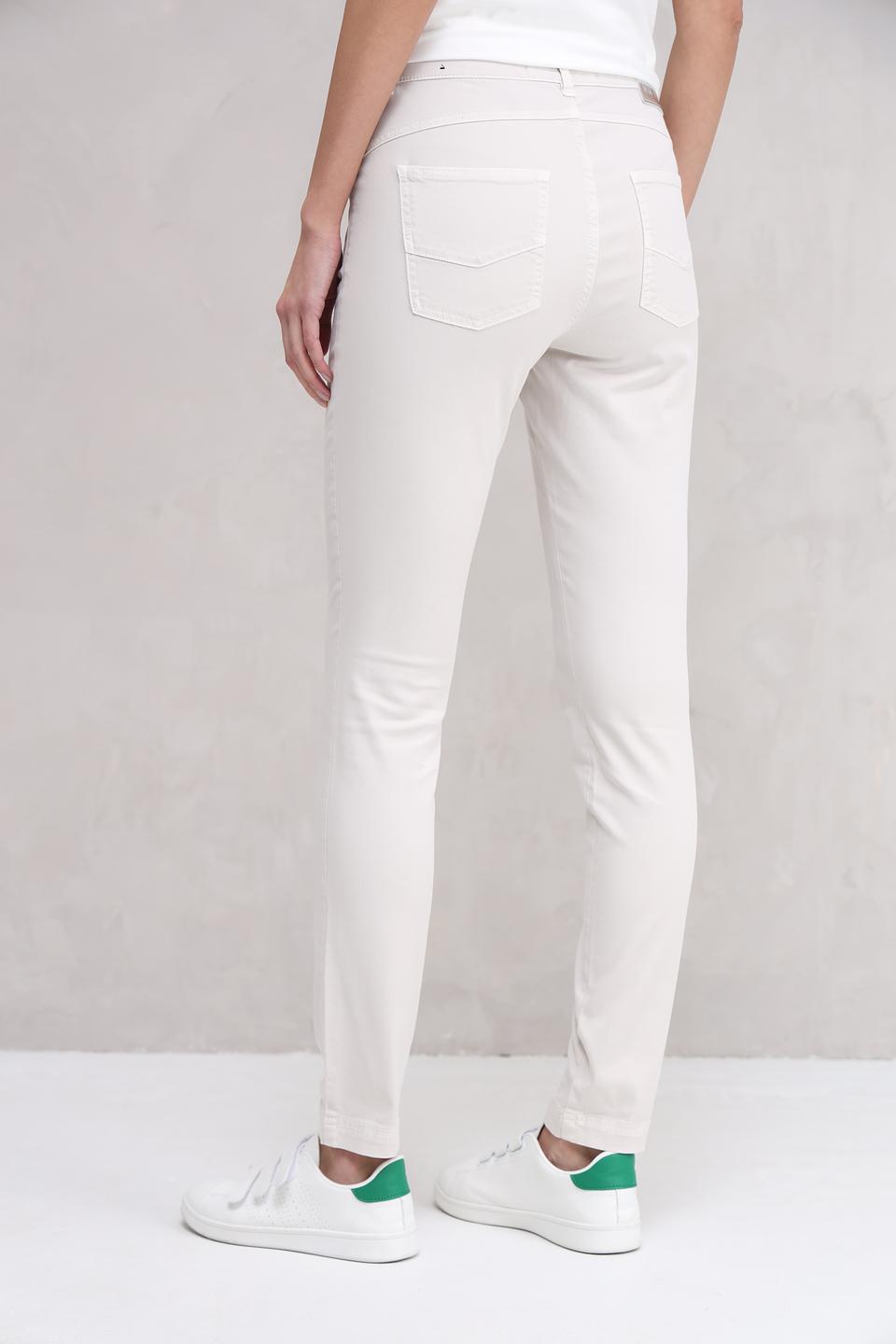 Брюки слим Marc Aurel бежевые