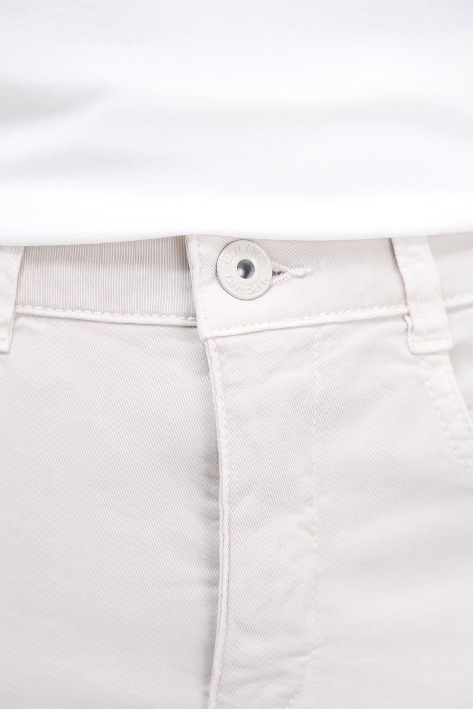 Брюки слим Marc Aurel бежевые