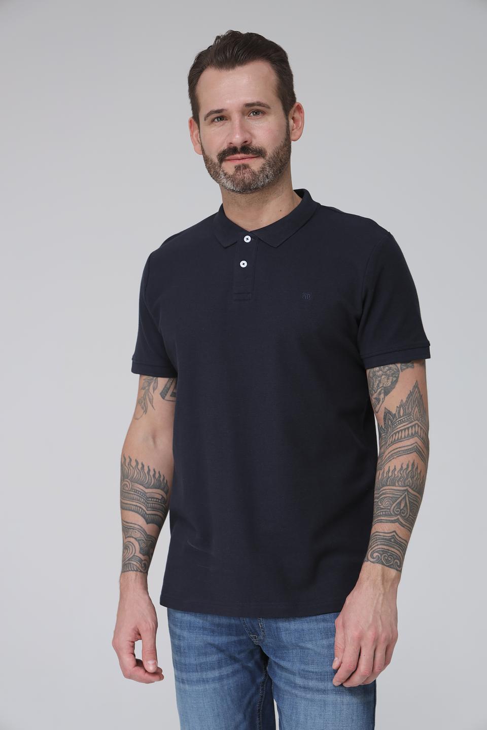 Поло Basefield мужское тёмно-синее