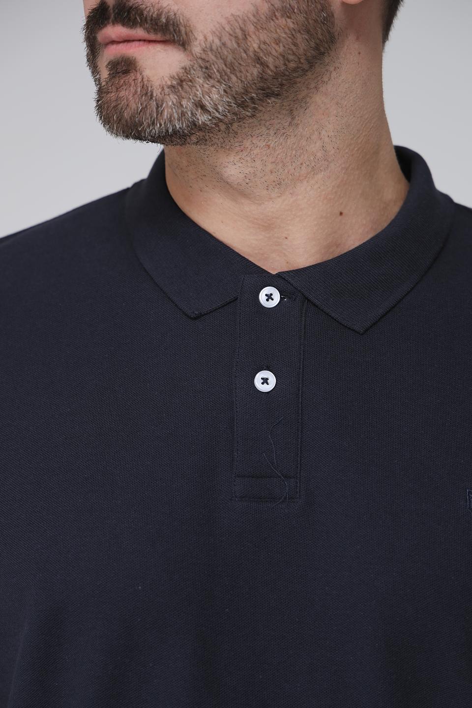 Поло Basefield мужское тёмно-синее