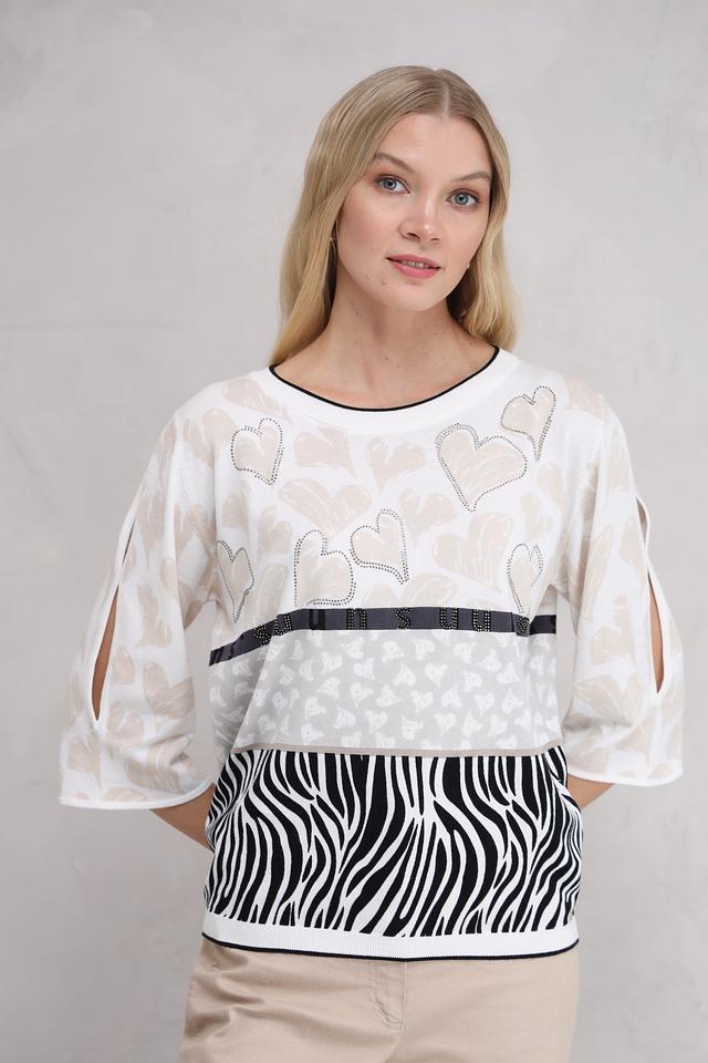 Пуловер Tuzzi с принтом зебра