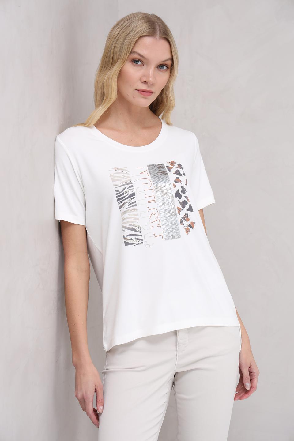 Футболка Tuzzi с принтом белая