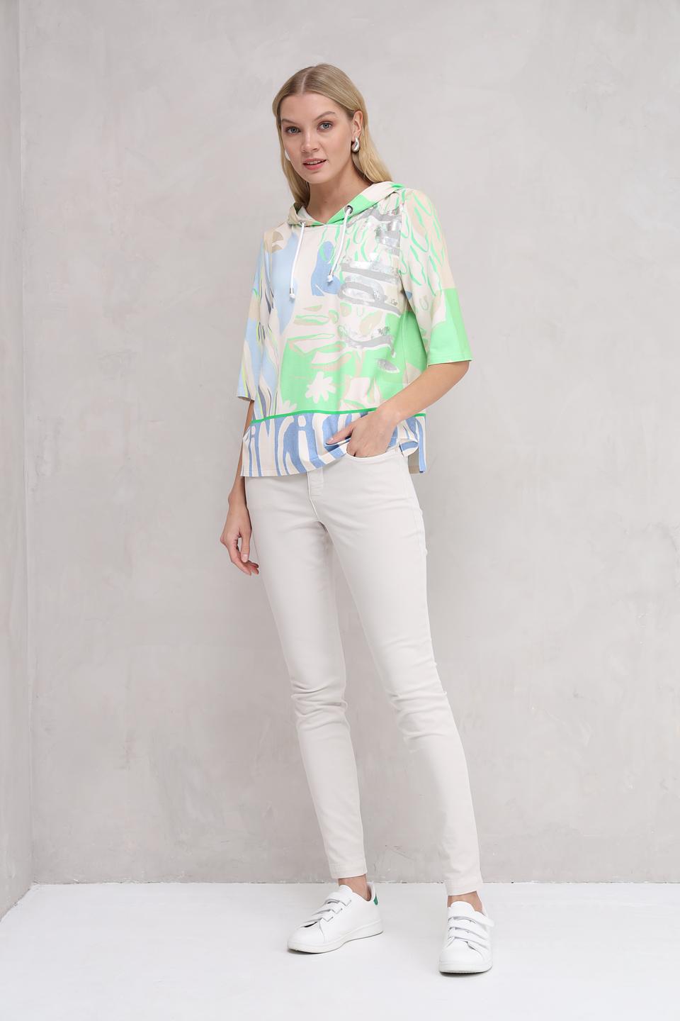 Блуза SE Stenau с капюшоном и принтом