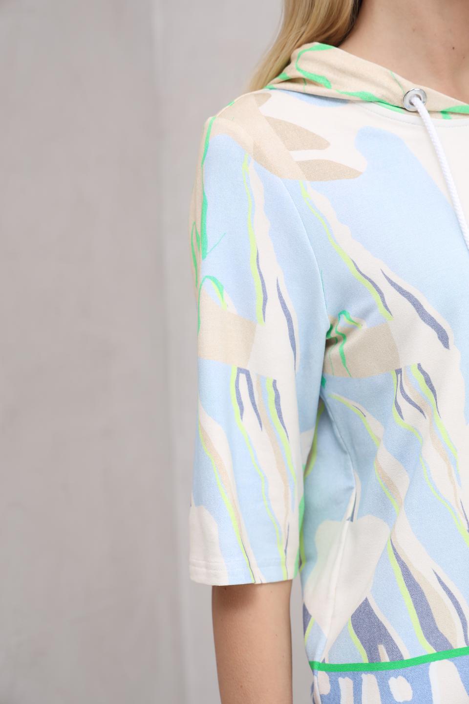 Блуза SE Stenau с капюшоном и принтом