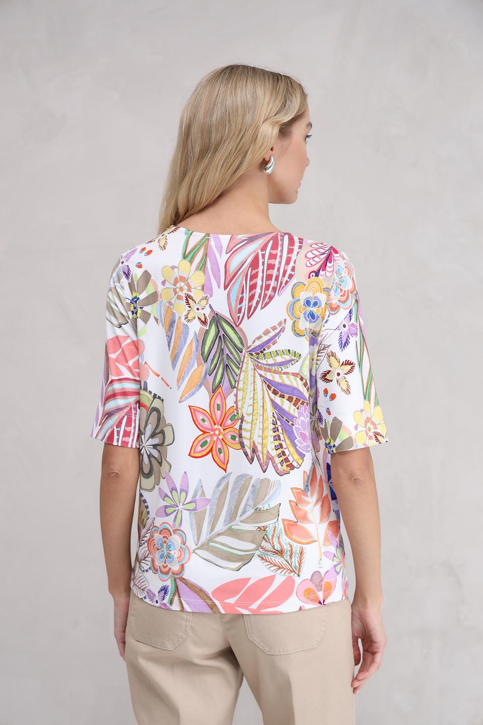 Футболка Bianca с цветочным принтом