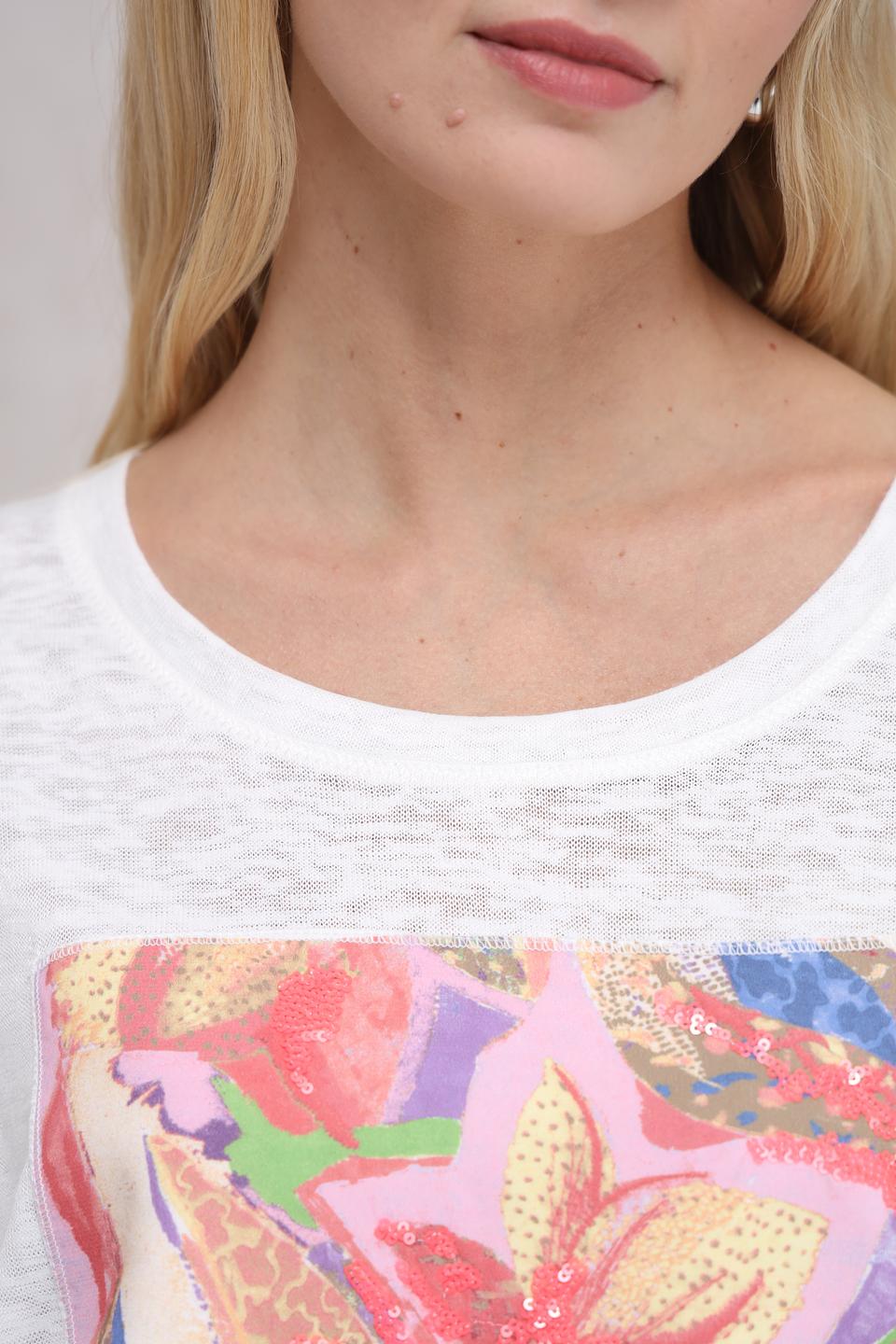 Футболка Bianca с цветочным принтом