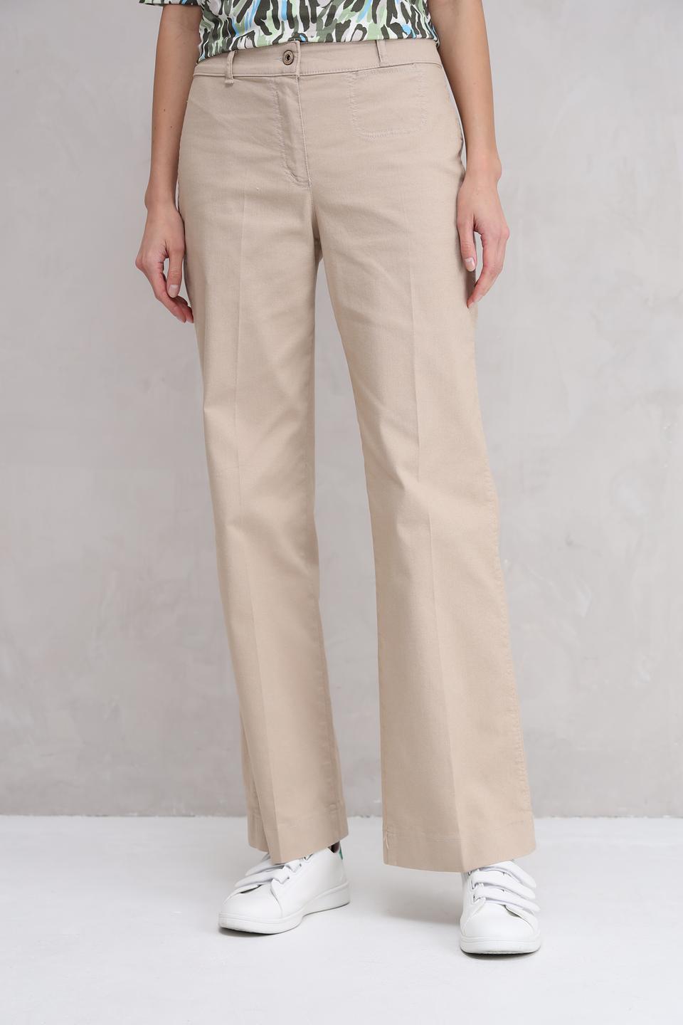 Джинсы Bianca палаццо бежевые