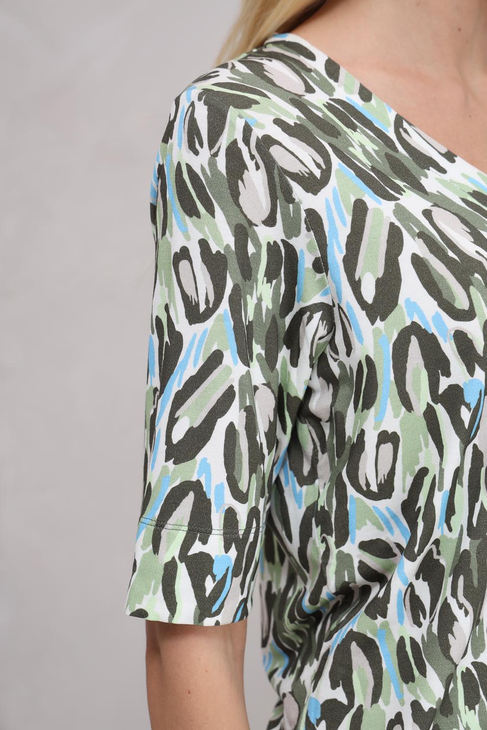 Футболка Bianca с принтом леопард