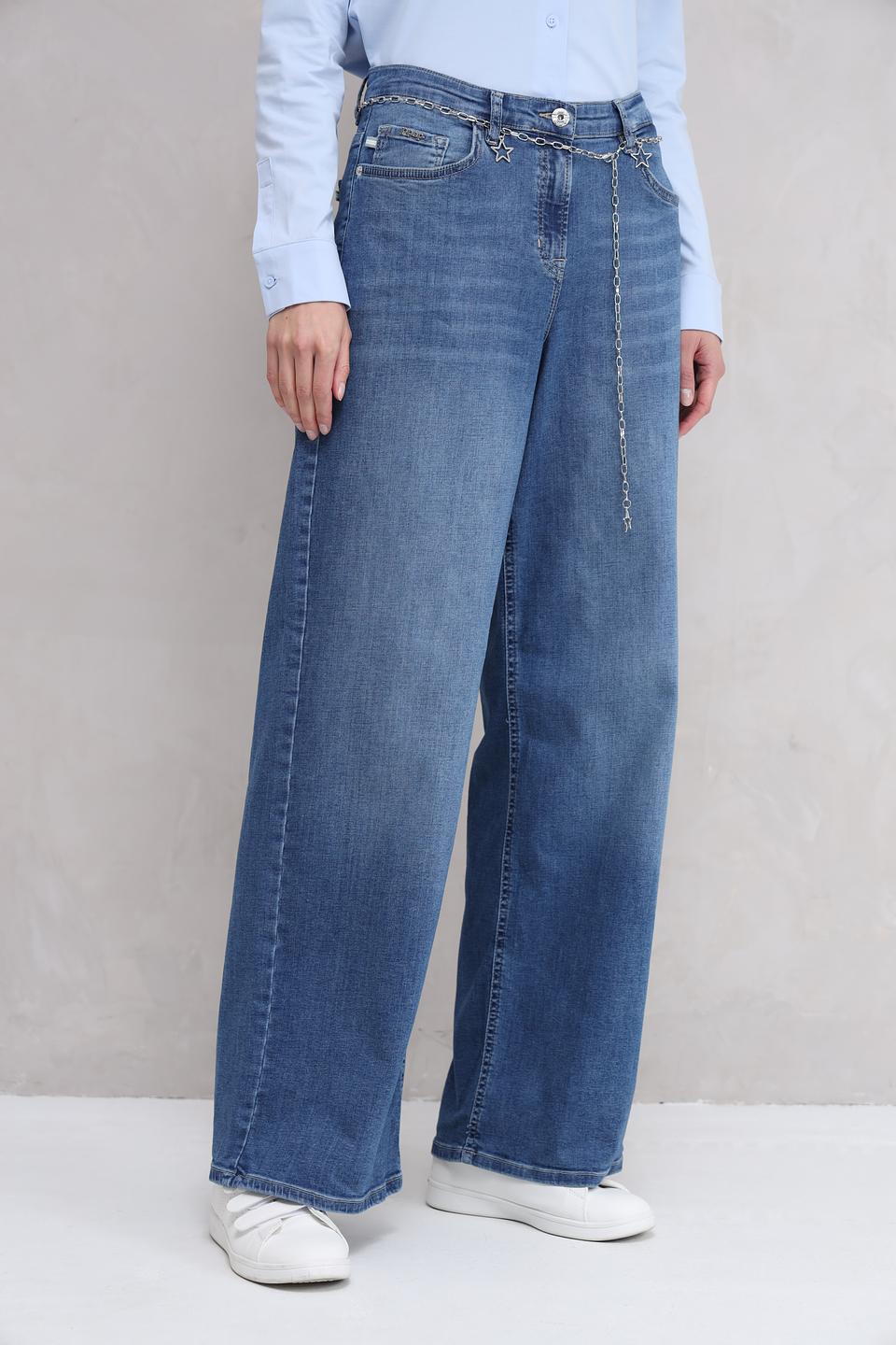 Джинсы Ppep клеш голубые