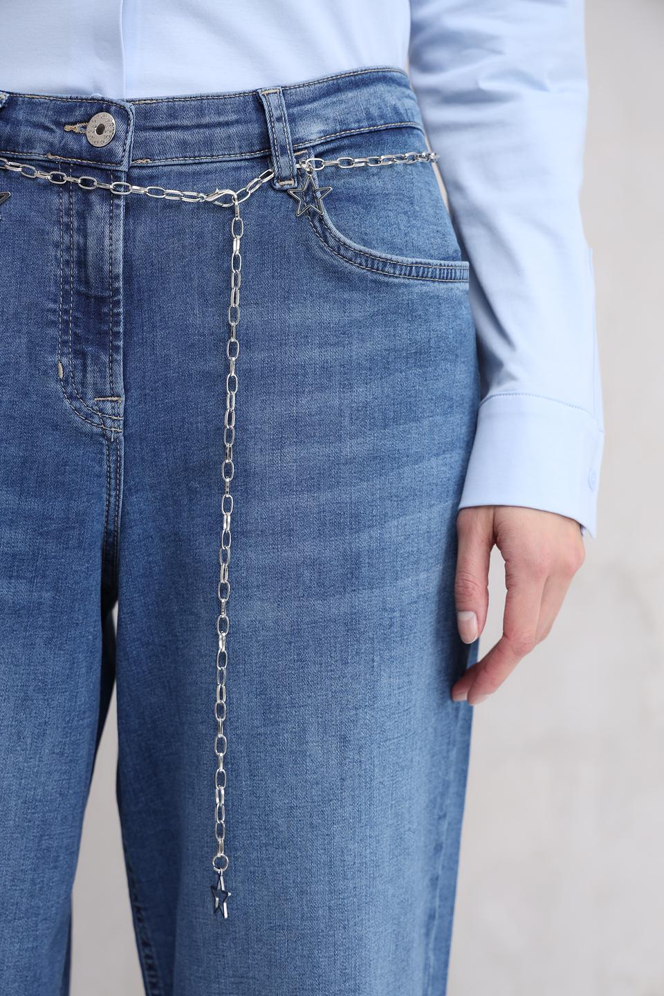 Джинсы Ppep клеш голубые