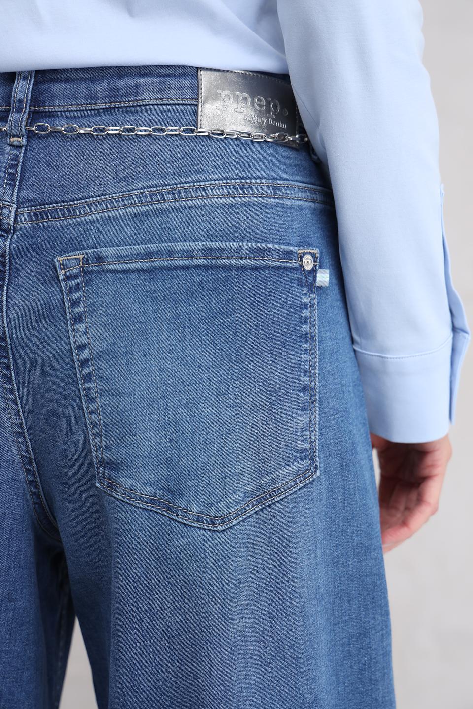 Джинсы Ppep клеш голубые