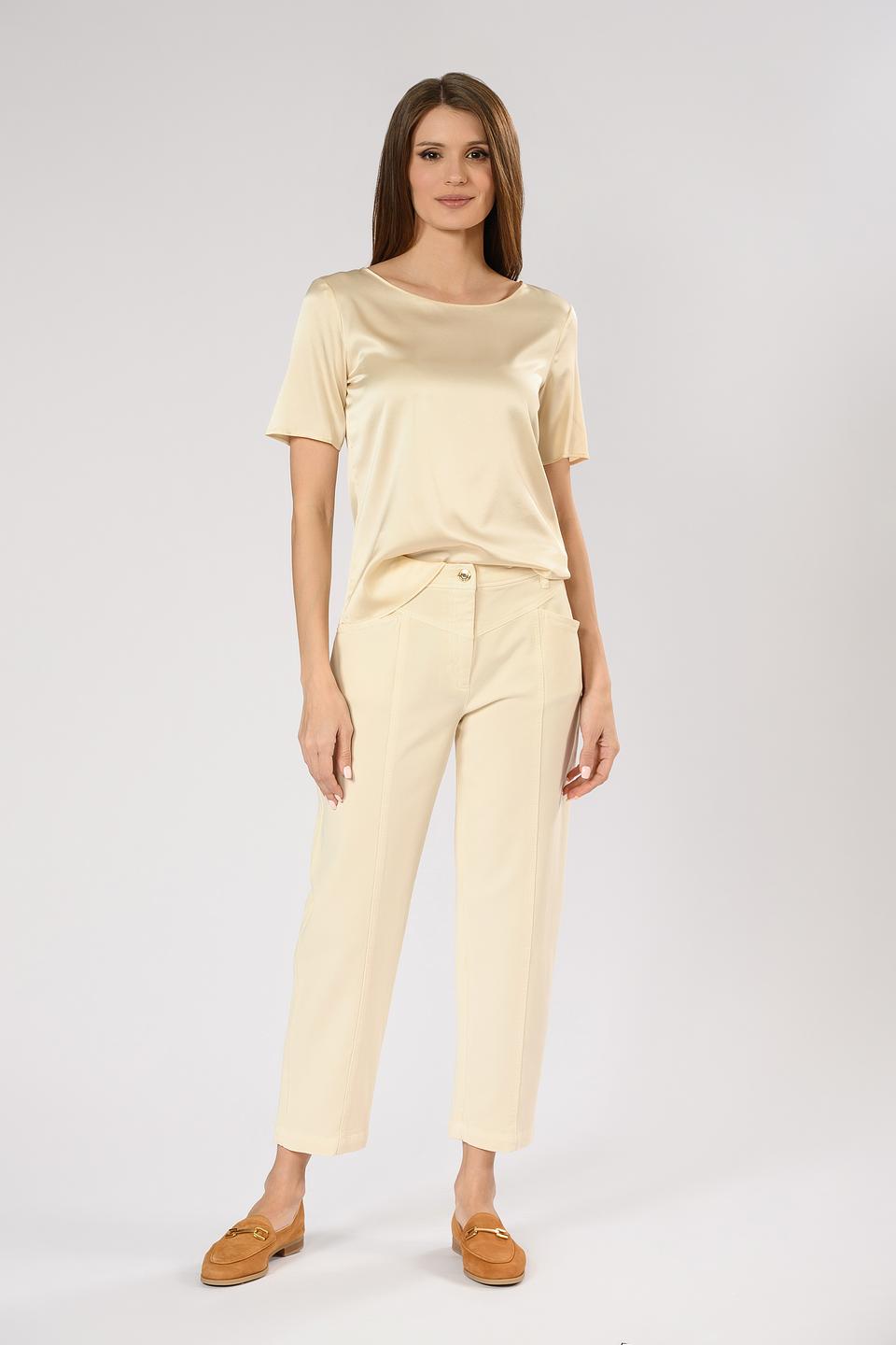 Блуза Penny Black Pink шёлковая бежевая