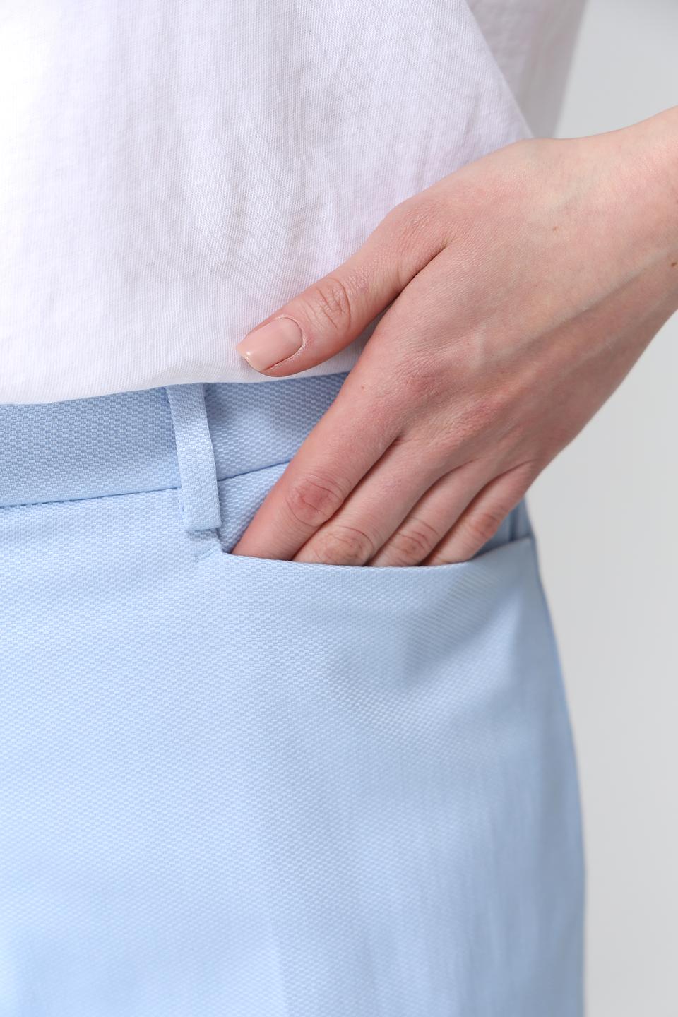 Брюки классические MORE and MORE голубые