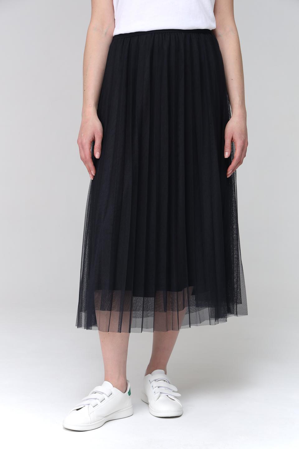 Юбка MORE and MORE плиссе чёрная