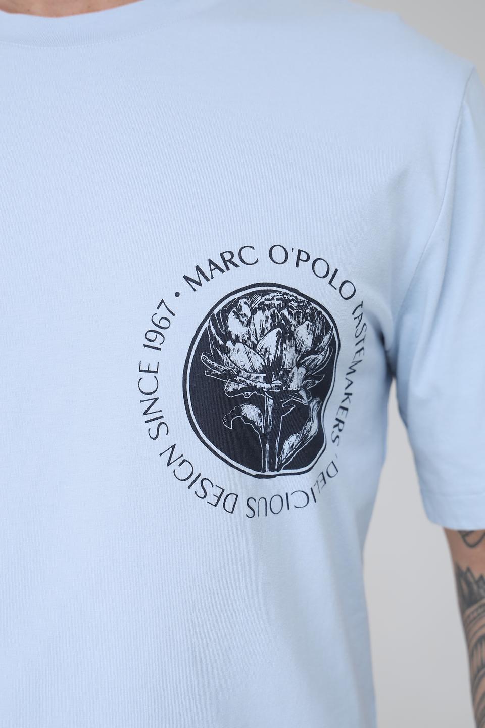 Футболка Marc O Polo голубая с логотипом