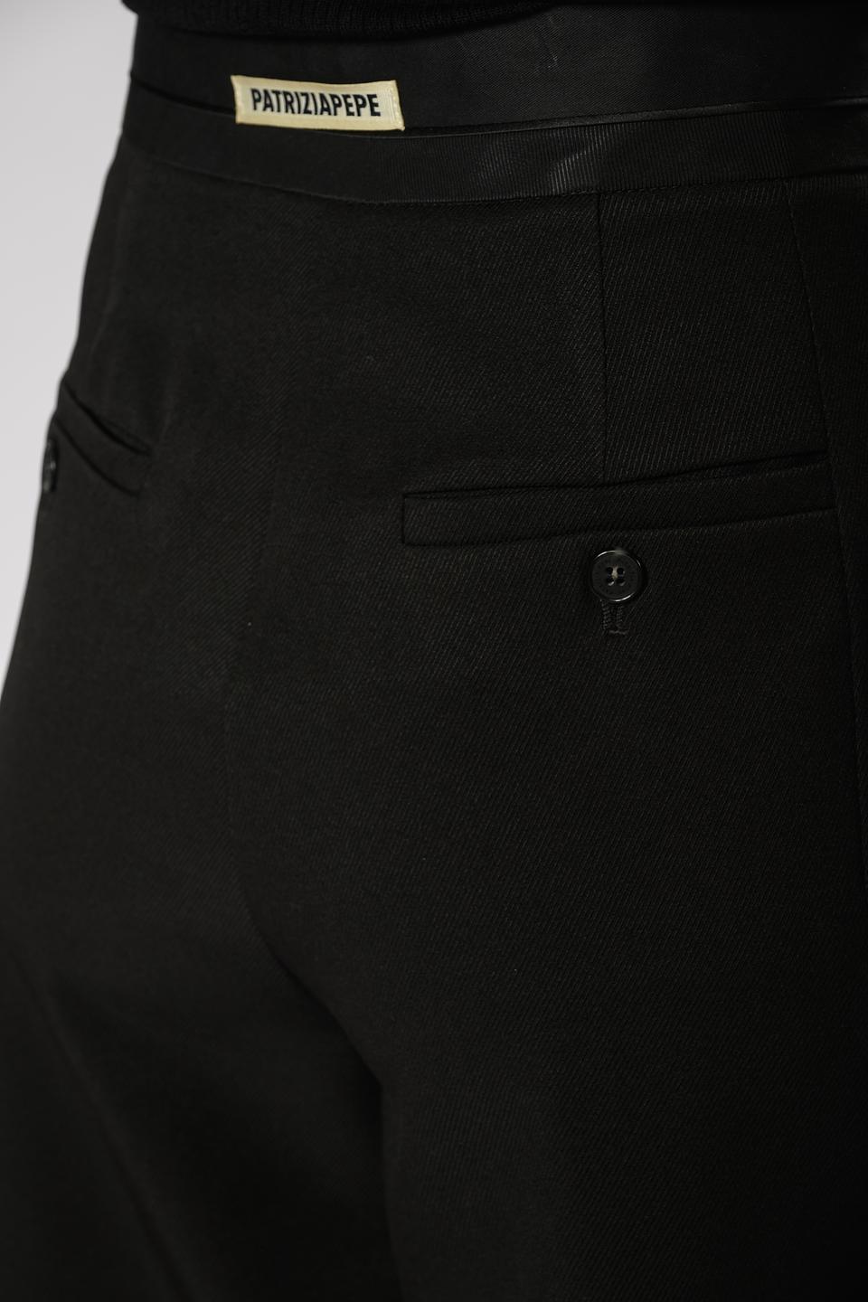 Брюки Patrizia Pepe чёрные широкие