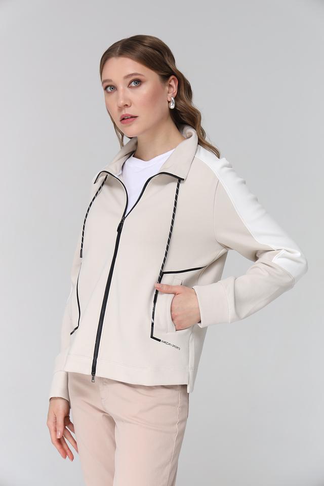 Жакет Marc Cain бежевый с отделкой