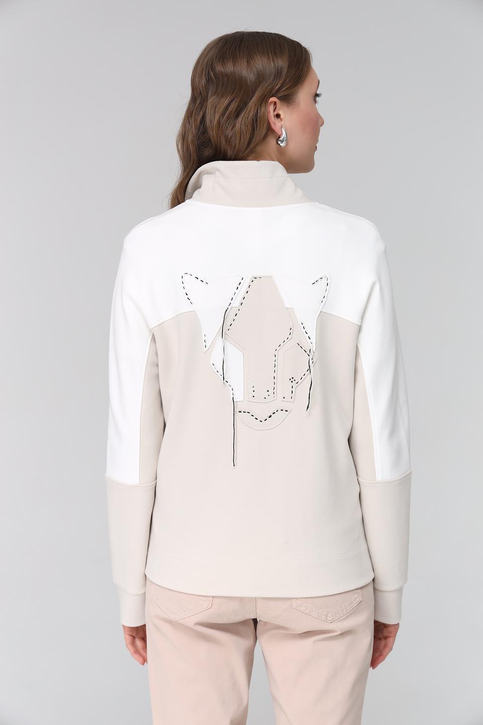 Жакет Marc Cain бежевый с отделкой