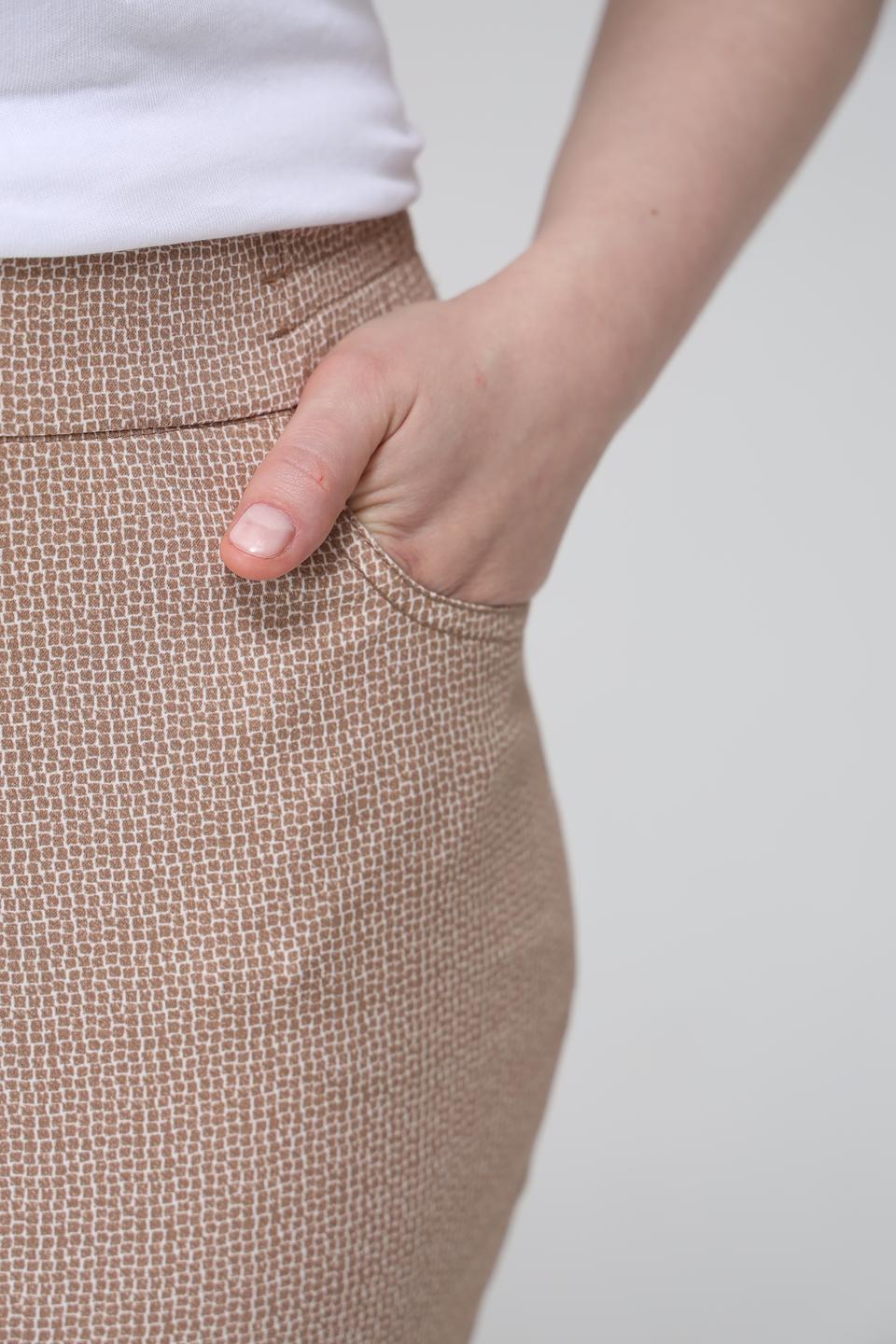 Брюки Frank Walder в клетку бежевые