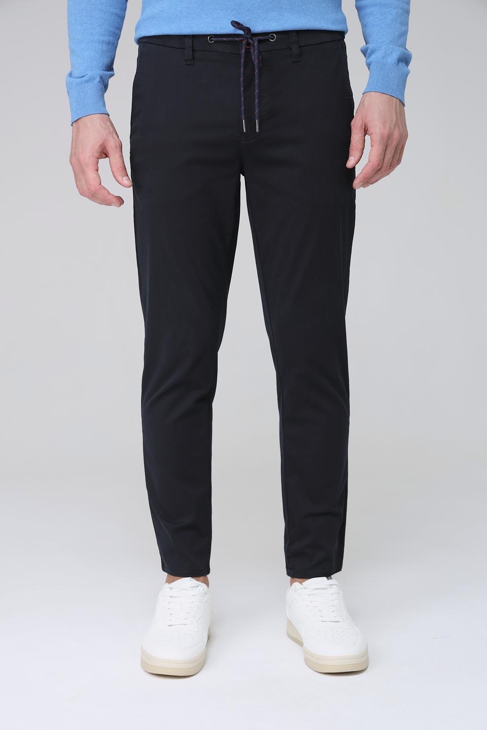 Брюки Hattric темно-синие с поясом