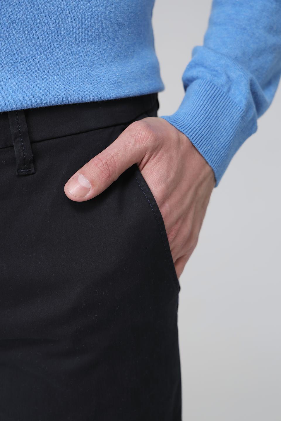 Брюки Hattric темно-синие с поясом