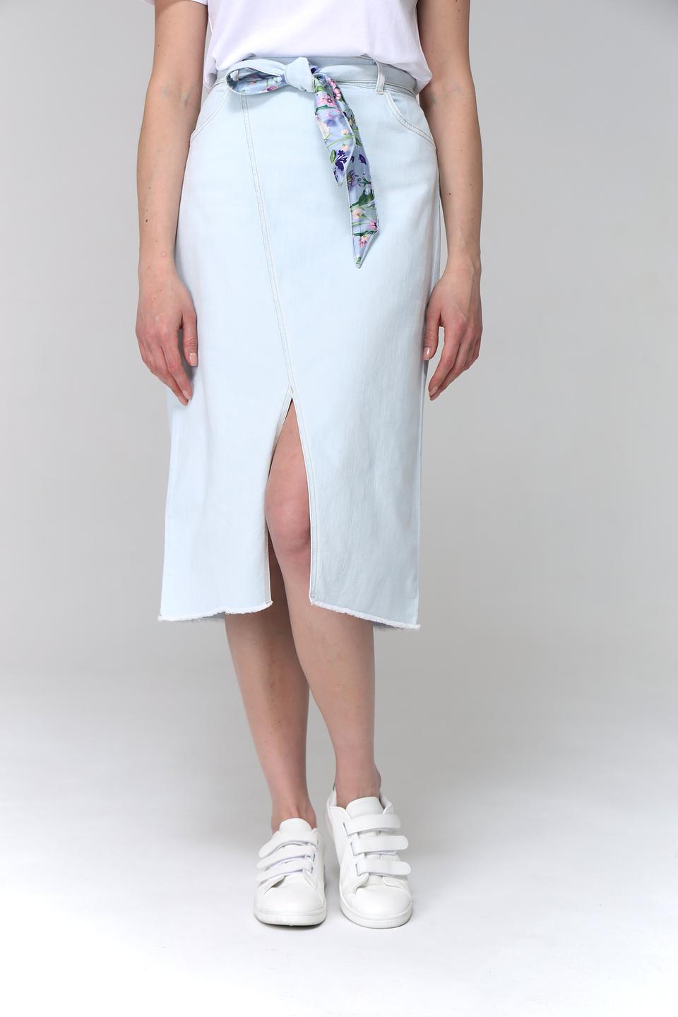 Юбка Marc Cain деним с поясом