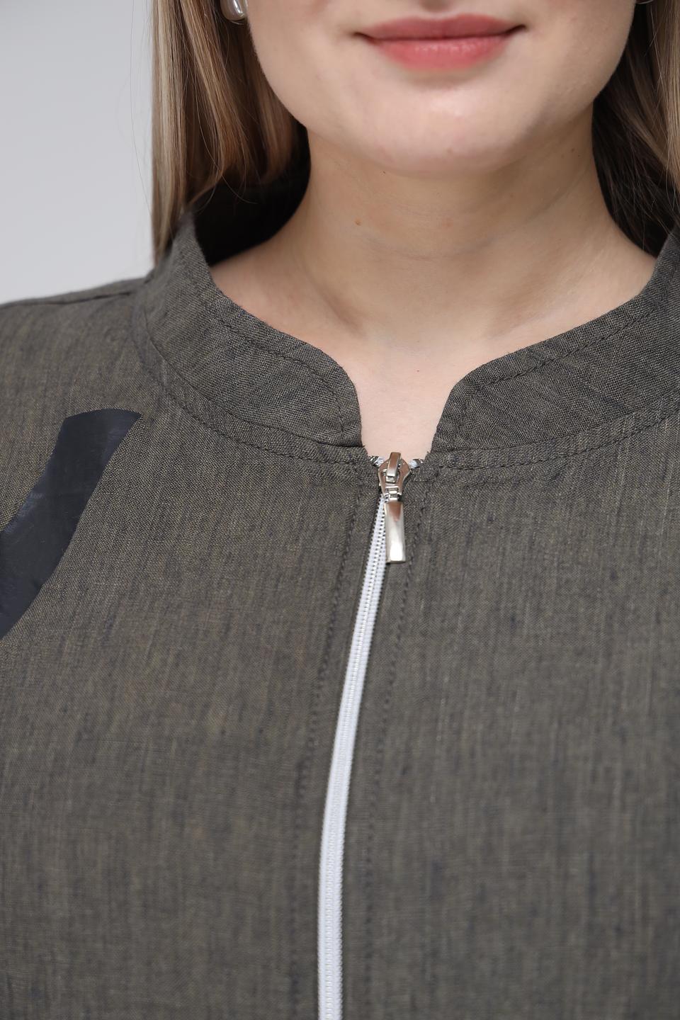 Жакет Doris Streich с принтом хаки