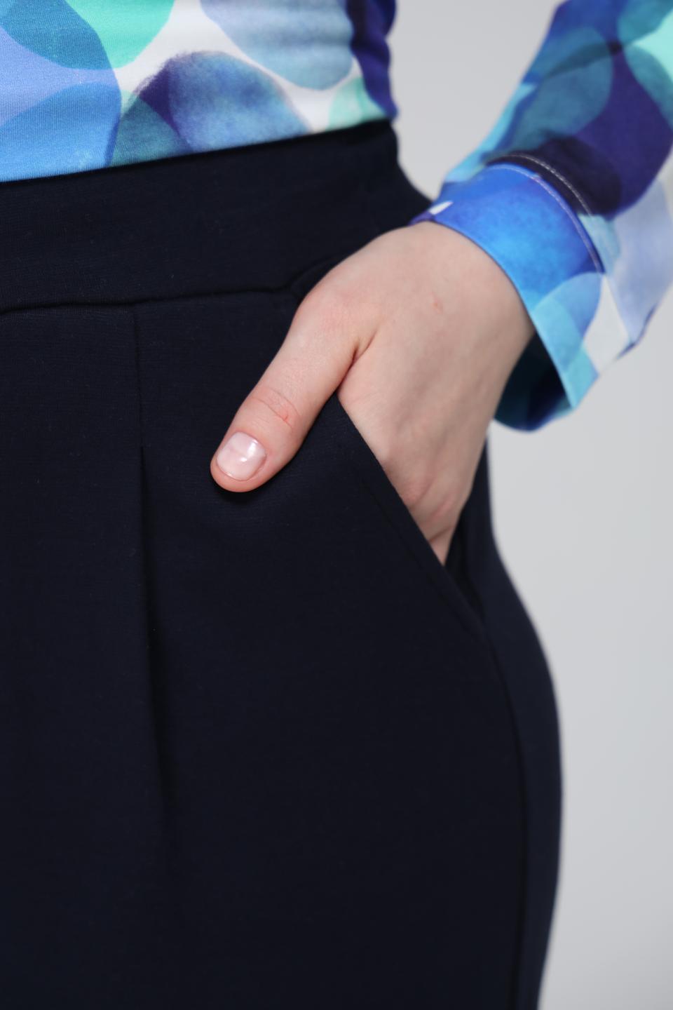 Брюки Via Appia DUE темно-синие