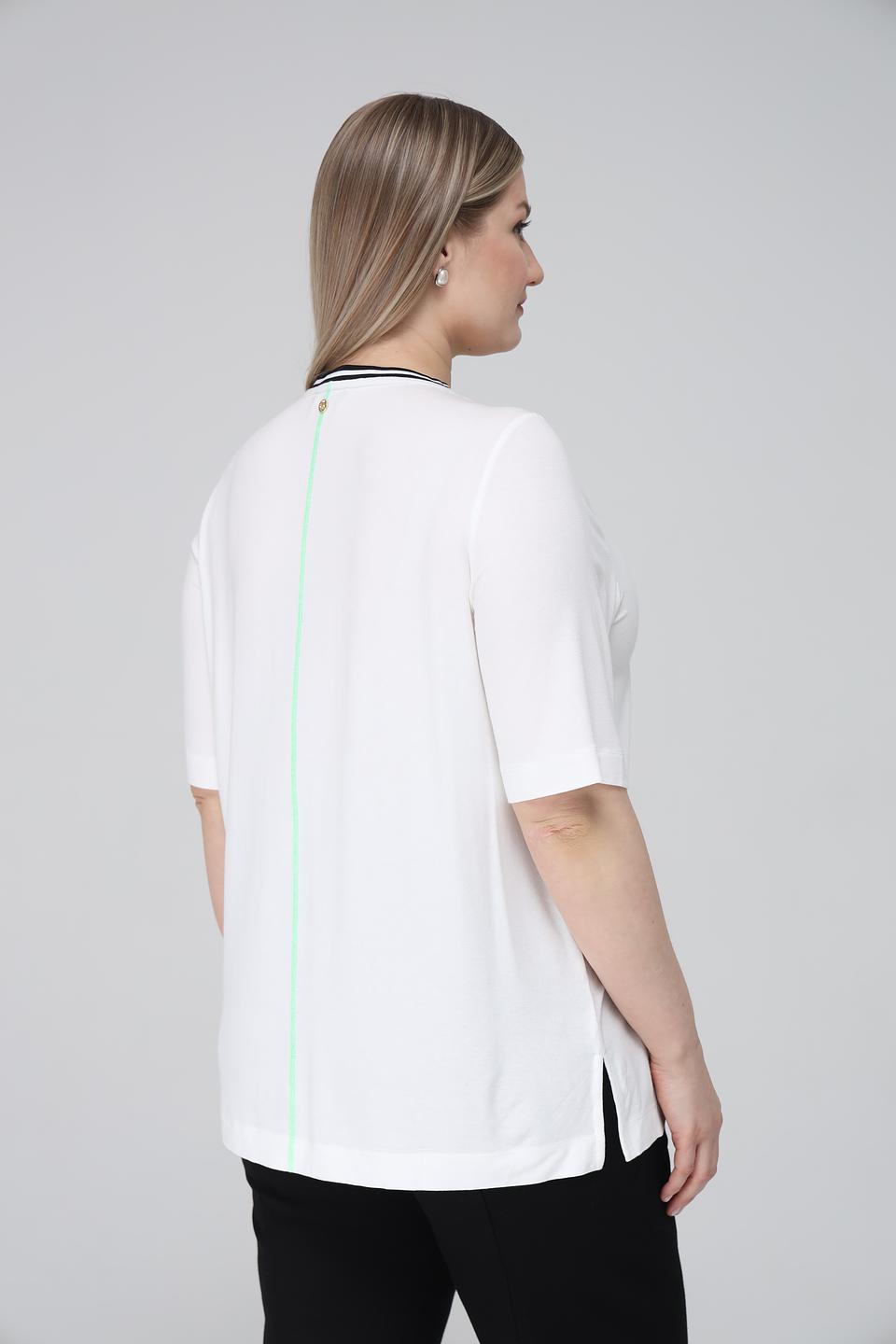 Футболка Frapp с принтом белый