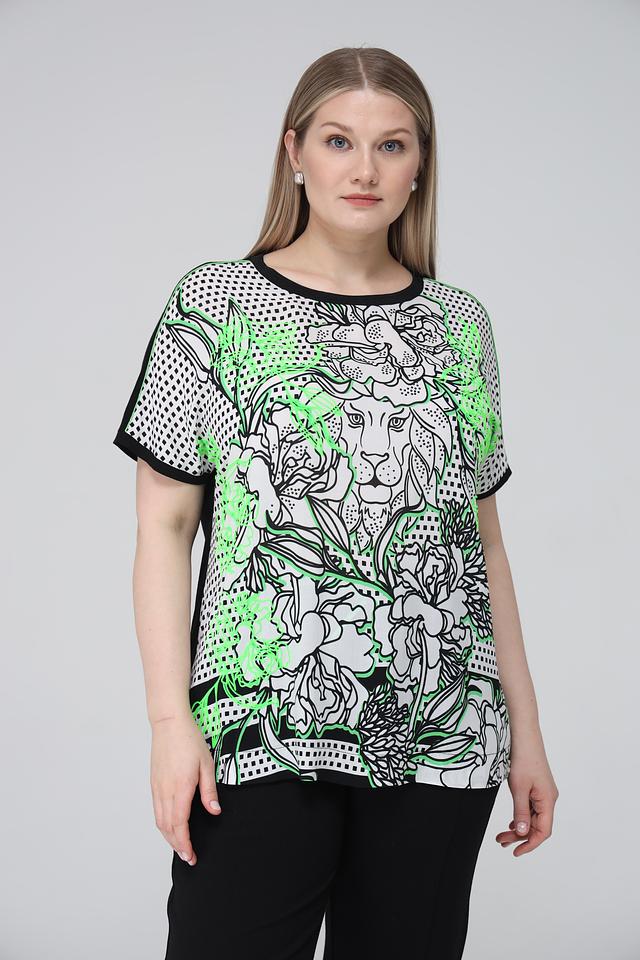 Блуза Frapp с принтом льва